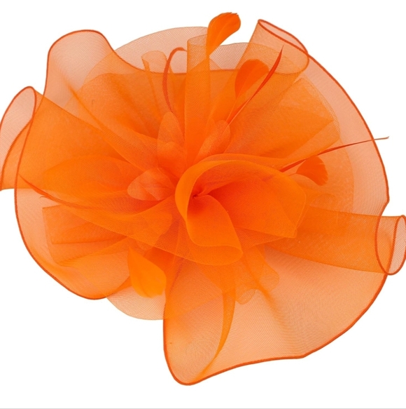 Accessories - NEW! Sunset Orange Kentucky Derby Hat
